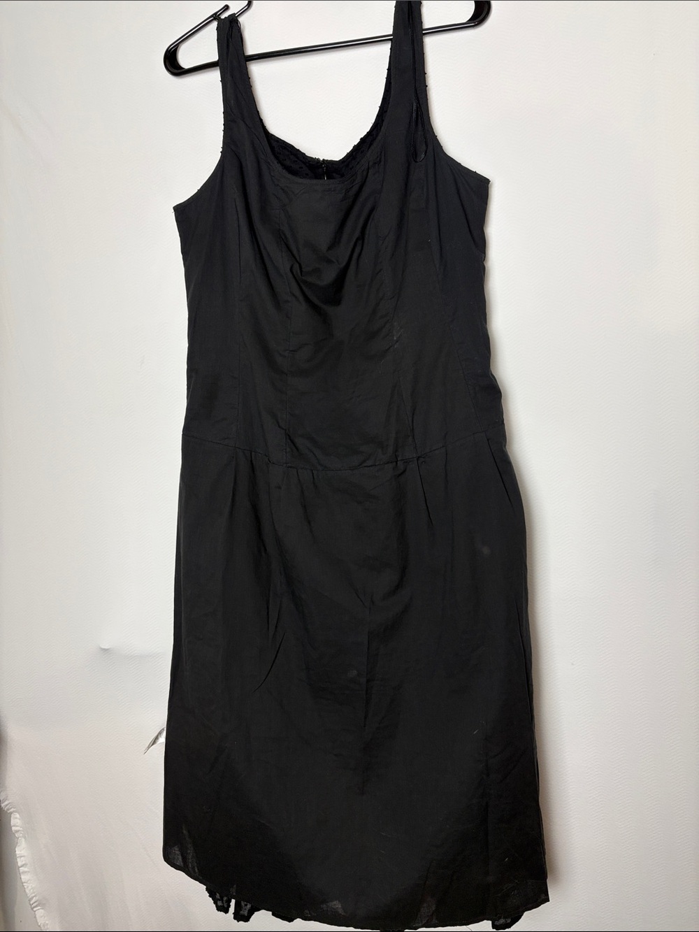 Sandra Darren Black Textured Sleeveless Fit & Flare Dress - Picture 6 of 10